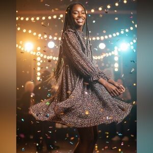 Ba&sh Paris multicoloured ruffled babydoll mini dress